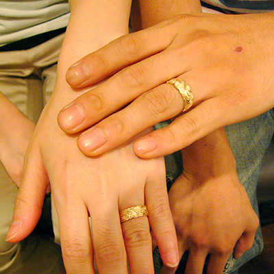 ハワイアンジュエリー 結婚指輪 マリッジリング