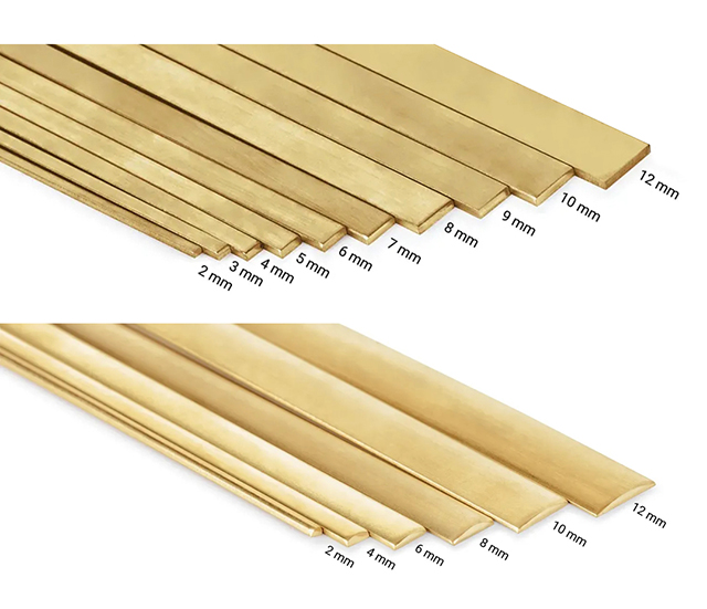 リング・バングルの幅の比較（2mm〜12mm）